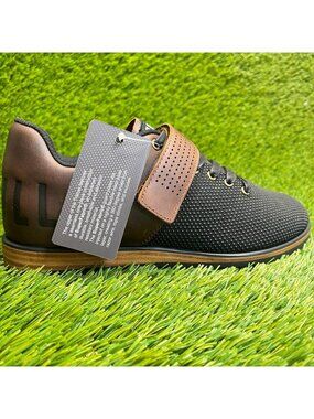 Nobull Lifters Womens Size 6.5 Black Brown Training Weightlifting Shoes Sneakers